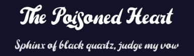 The Poisoned Heart by Din Studio — Script Handwritten Font — thumbnail 2
