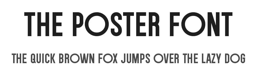 The Poster Font by Sven Pels — Sans Serif Font