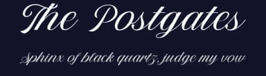 The Postgates by Saridezra — Script Handwritten Font — thumbnail 2