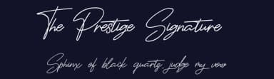 The Prestige Signature by Nirmana Visual — Script Handwritten Font — thumbnail 2