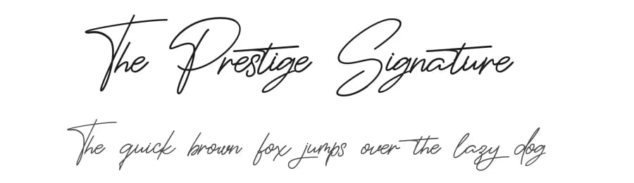 The Prestige Signature by Nirmana Visual — Script Handwritten Font