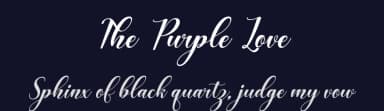 The Purple Love by Kong Font — Script Handwritten Font — thumbnail 2