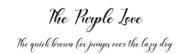 The Purple Love by Kong Font — Script Handwritten Font — thumbnail 1