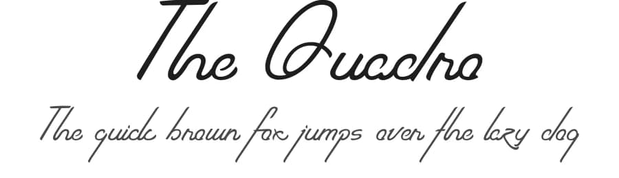 The Quadro by welovefont@gmail.com welovefont — Script Handwritten Font