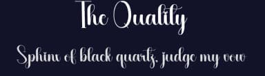 The Quality by Scratchones — Script Handwritten Font — thumbnail 2