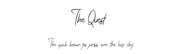 The Quest by setyaisiam _type — Script Handwritten Font — thumbnail 1