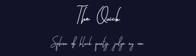 The Quick by Design Vector10 — Script Handwritten Font — thumbnail 2