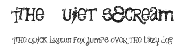 The Quiet Scream by Segments Design (aka Last Soundtrack) — Script Handwritten Font
