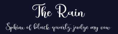 The Rain by Luluk Surotul — Script Handwritten Font — thumbnail 2