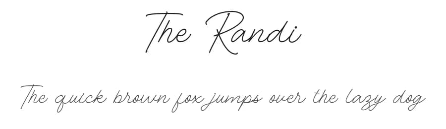 The Randi by Letterhend Studio — Script Handwritten Font