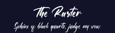 The Raster by FatmaStudio — Script Handwritten Font — thumbnail 2