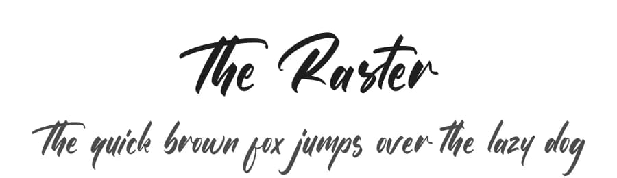 The Raster by FatmaStudio — Script Handwritten Font