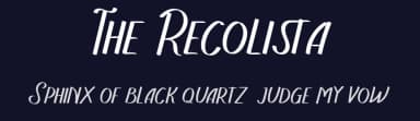 The Recolista by Vunira Design — Script Handwritten Font — thumbnail 2