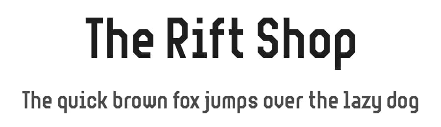 The Rift Shop by Chequered Ink — Sans Serif Font