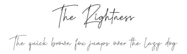 The Rightness by RantautypeStudio — Script Handwritten Font — thumbnail 1