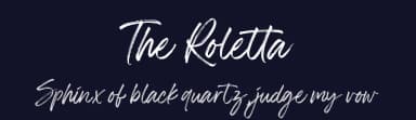 The Roletta by Almarkhatype — Script Handwritten Font — thumbnail 2