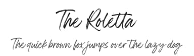 The Roletta by Almarkhatype — Script Handwritten Font — thumbnail 1