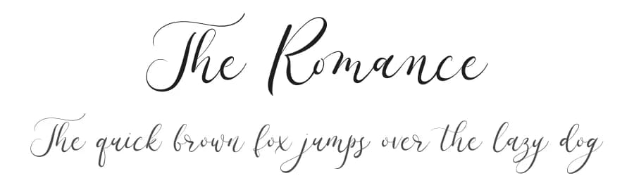 The Romance by ReyreyBlue — Script Handwritten Font