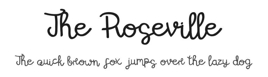 The Roseville by Illushvara — Script Handwritten Font