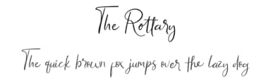 The Rottary by MJB Letters — Script Handwritten Font — thumbnail 1