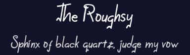 The Roughsy by Ef Studio — Script Handwritten Font — thumbnail 2