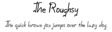 The Roughsy by Ef Studio — Script Handwritten Font — thumbnail 1