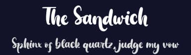 The Sandwich by Asd Studio — Script Handwritten Font — thumbnail 2