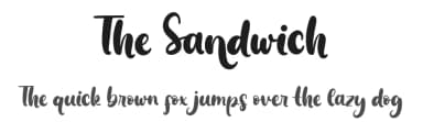 The Sandwich by Asd Studio — Script Handwritten Font — thumbnail 1