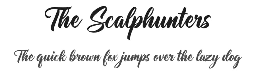 The Scalphunters by Octotype  | Thomas Boucherie — Script Handwritten Font