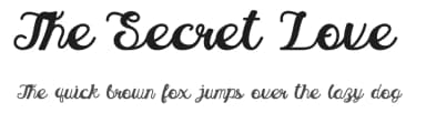 The Secret Love by ghielzact — Script Handwritten Font — thumbnail 1
