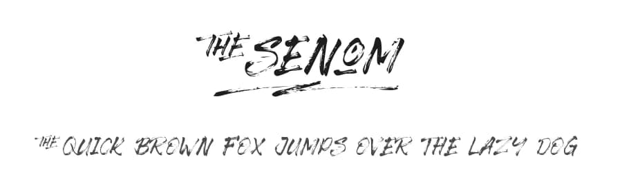 The Senom by Kotak Kuning Studio — Script Handwritten Font