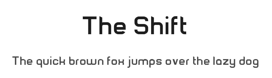 The Shift by Akdesain — Sans Serif Font