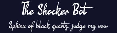 The Shocker Bot by JSH creates — Script Handwritten Font — thumbnail 2