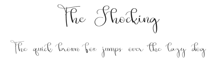 The Shocking by Luluk Surotul — Script Handwritten Font