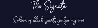 The Signate by alphArtype — Script Handwritten Font — thumbnail 2