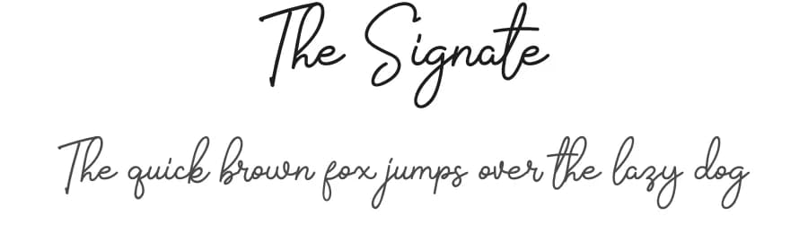 The Signate by alphArtype — Script Handwritten Font