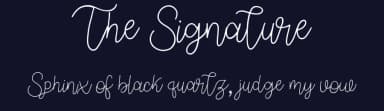 The Signature by Sugeng Choirul — Script Handwritten Font — thumbnail 2