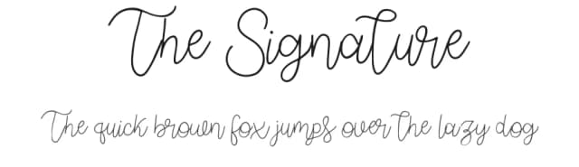 The Signature by Sugeng Choirul — Script Handwritten Font