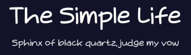The Simple Life by Origin Type — Script Handwritten Font — thumbnail 2