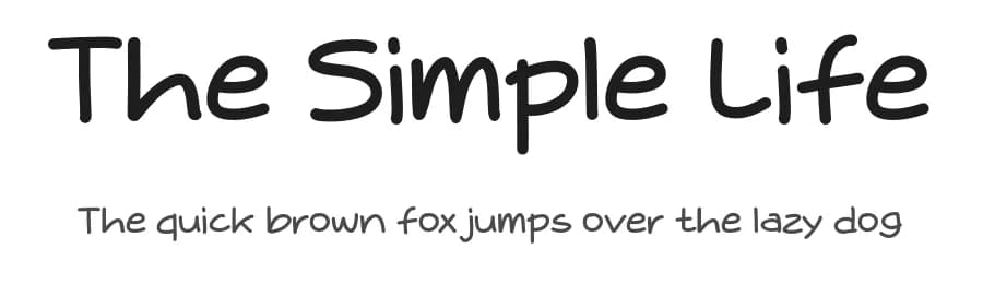 The Simple Life by Origin Type — Script Handwritten Font