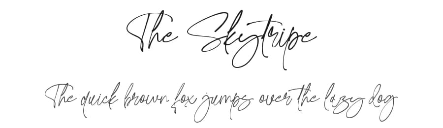 The Skytripe by AminMario — Script Handwritten Font — preview 1