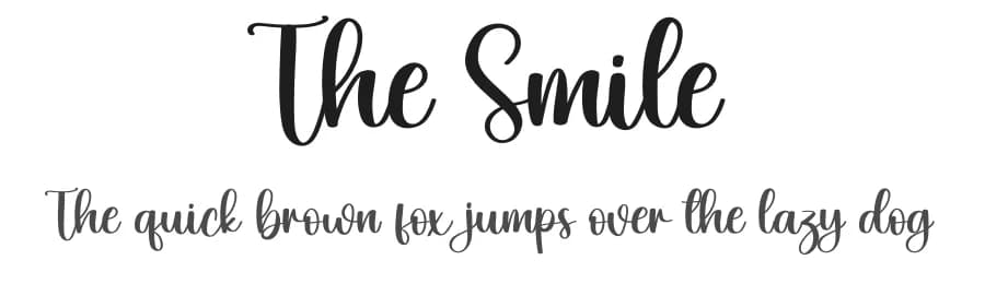The Smile by Scratchones — Script Handwritten Font