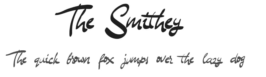 The Smithey by 160 Studio — Script Handwritten Font