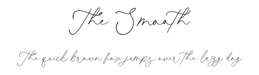 The Smooth by Muwatta Studio — Script Handwritten Font