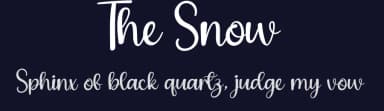The Snow by Andi Moz — Script Handwritten Font — thumbnail 2