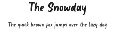 The Snowday by Sronstudio — Script Handwritten Font — thumbnail 1