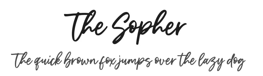 The Sopher by Sronstudio — Script Handwritten Font