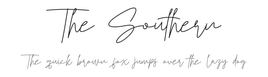The Southern by Jadatype — Script Handwritten Font