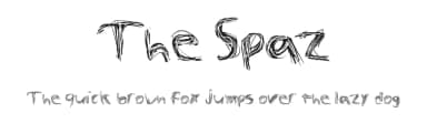 The Spaz by Tioem — Script Handwritten Font — thumbnail 1