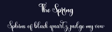 The Spring by Alif Ryan Zulfikar — Script Handwritten Font — thumbnail 2
